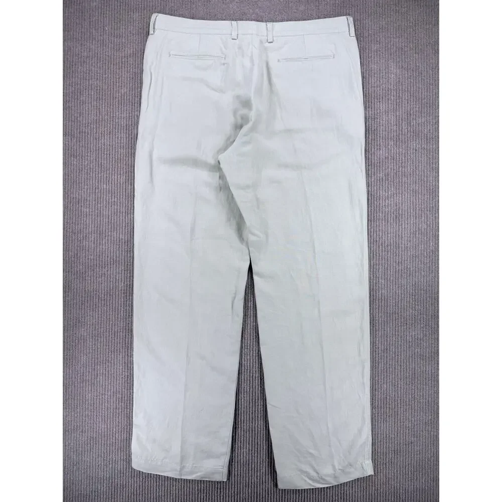 Tommy Bahama Light Gray Linen Silk Pants 38x34